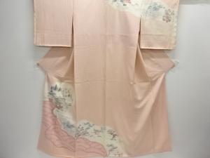 絞り屋敷風景模様訪問着